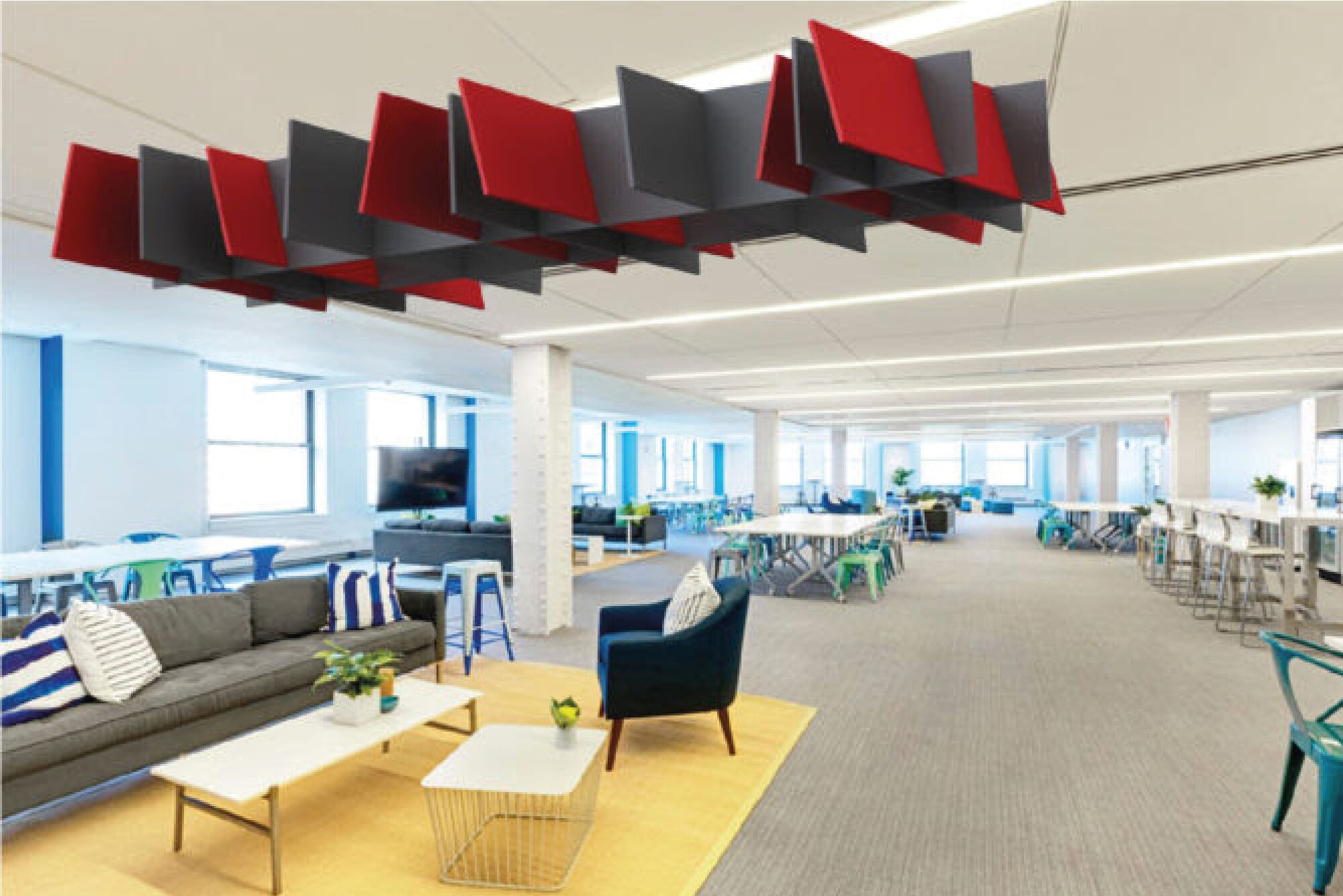 Absorbeur acoustique suspendu