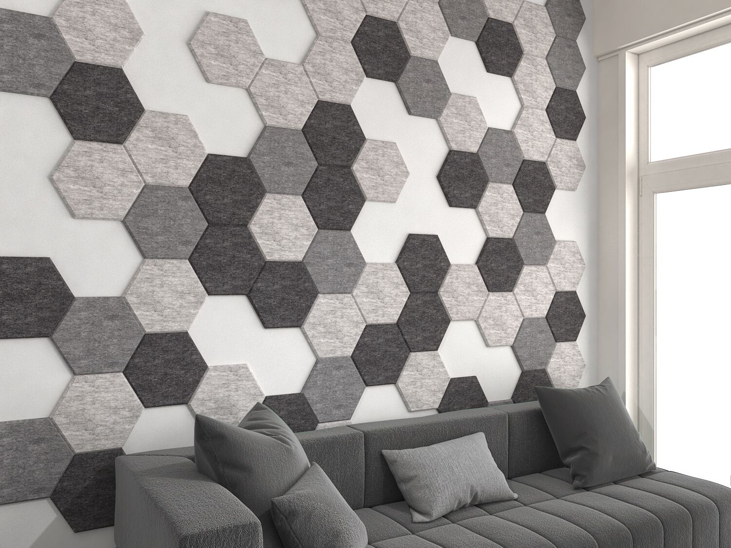 Dalle hexagonale Alpha Acoustic