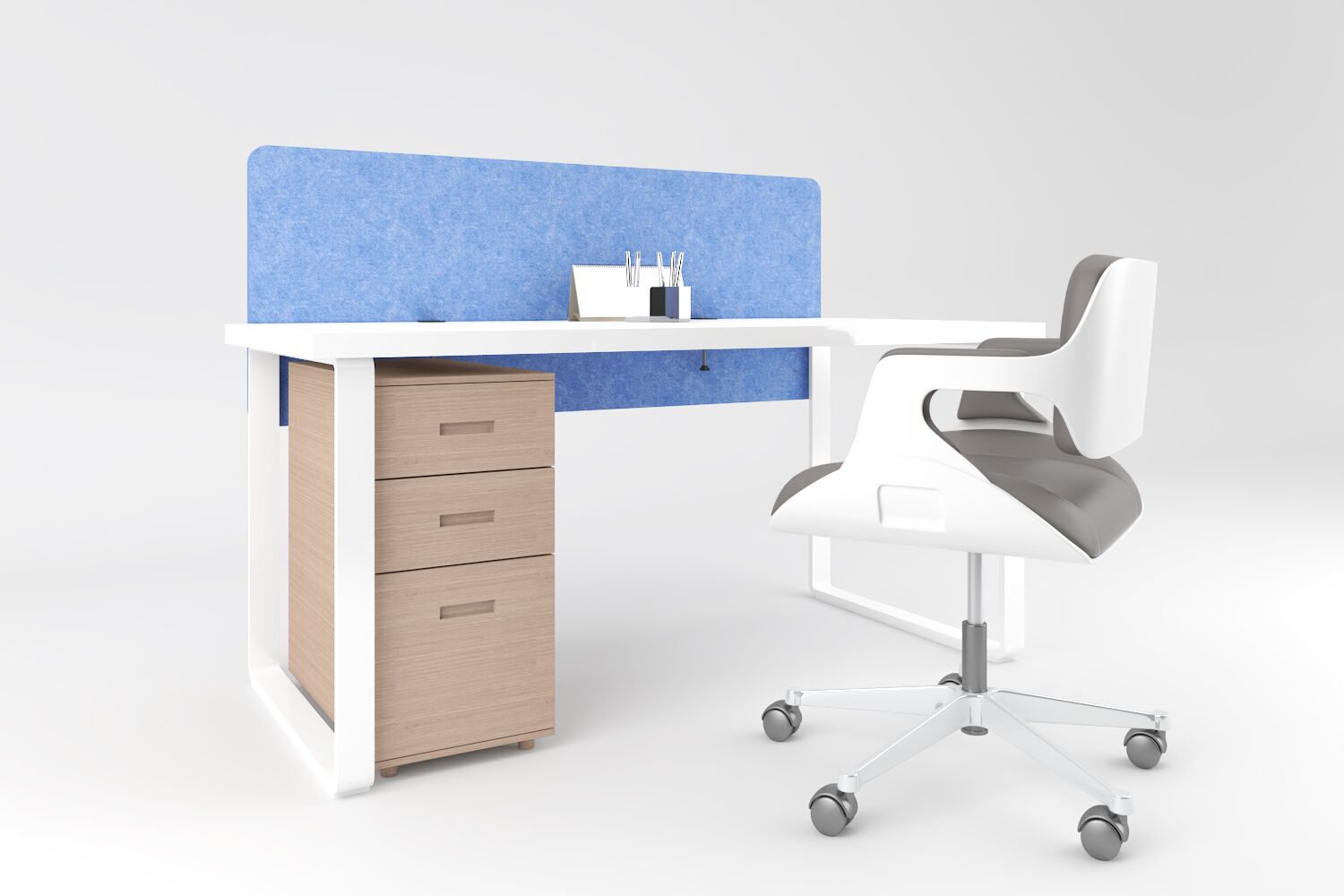 Séparateur de bureau Style 1 - Soft Blue
